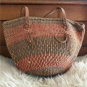 Handwoven Multicolor Tote Bag